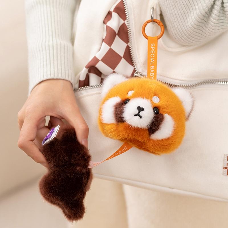Cute Animal Plush Pendant Doll Rabbit Elephant Panda Bear Stuffed Cartoon Plush Dog Cat Animal Plush Toy Keychain Gift