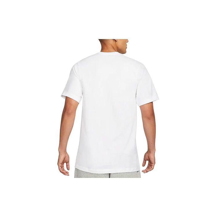 Nike Simplified Letter Logo Print Round Neck Sport Short Sleeve T-Shirt Men Tops White DR7808-100