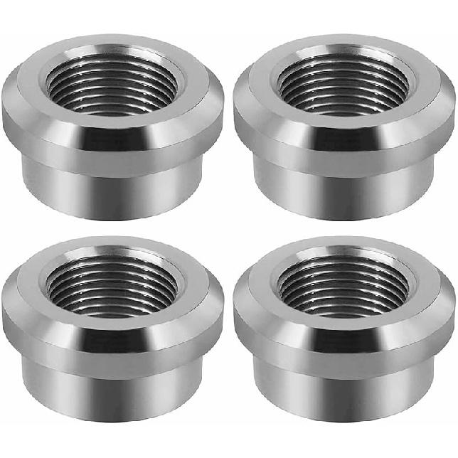 Aluminum 3/8" NPT Female Weld on Bung Weldable Fitting 4PCS