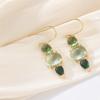 European and American personalized copper earrings avant-garde earrings