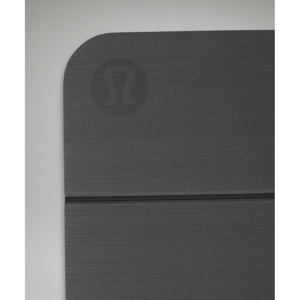 Lululemon The Foldable Mat 6.5mm Traverse Grey Black