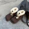 Women's Shoes Winter Fairy Tale 2025 New Winter Velvet Medium Boots Snow Boots Lamb Wool Version