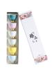 Rainbow Love Gongfu Tea Cup Set Ceramic Stemmed Cup with Gold Gilded Rim Personal Master Cup for Tea Ceremony Home Use Gift