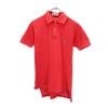 70s Vintage Spool Tag One Point Short Sleeve Polo Shirt Red Men's Used