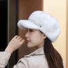 New Mink Hat Women's Winter Beret Mink Fleece Women's Hat Mom Warm Hat