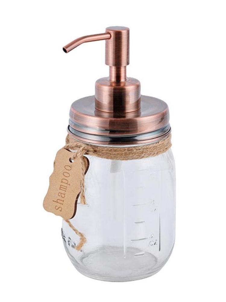 

Дозатор мыла для кухонной мойки из нержавеющей стали, дозатор мыла с стеклянной бутылкой для кухонной мойки, бытовой стеклянный дозатор жидкости, дозатор мыла бронзовый