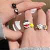Fashionable Animal Shaped Adjustable Rings Lovely Cartoon Cats Dog Jewelry Special Gifts for Her Him Stylish Outfits