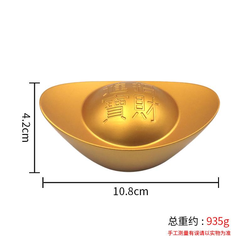 Латунный Слиток Золотой Слиток Реквизит Привлекающий Богатство Орнамент Украшение Новоселье Открытие Сбор Богатства Высококачественный Орнамент Ремесло