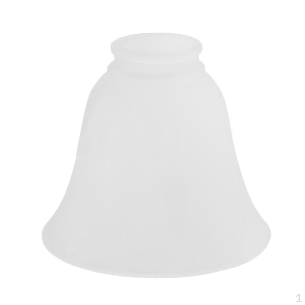 

Bell Shape Vintage Frosted & Clear Glass Lamp Shade 3