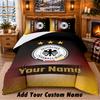 Germany National Football Team Pattern Bedding 3Pcs Set Custom Name, Bed Sheet And Pillowcases For Home Bedroom