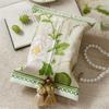 French High-end Car Tissue Box Living Room Home Decoration Printing Storage Short Velvet Fabric Tissue Set Green Pastoral Style