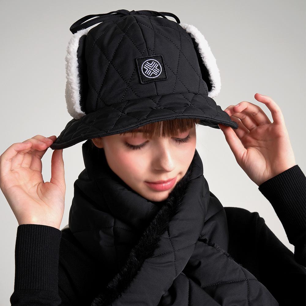 TECHSKIN Women'S Padded Earmuff Bucket Hat Black