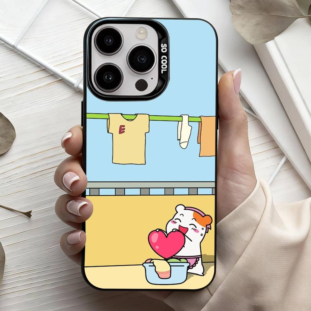 L-Lovely O-Oruchuban E-Ebichu Phone Case For iPhone17,16,15,14,13,12,11 Plus,Pro Max Black Candy silver phone case