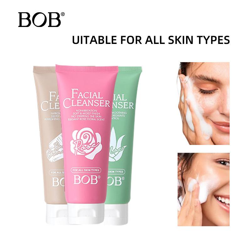BOB Oil Control Facial Cleanser, Clean Pores, Remove Oil and Exfoliate, Mild and Non-irritating, Hydrating and Moisturizing Cleanser