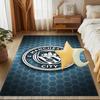 City Football Club Printed Office Carpet Chair Cushion  Entryway Rug, Rugs for Living Room, Bedroom Christmas gifts