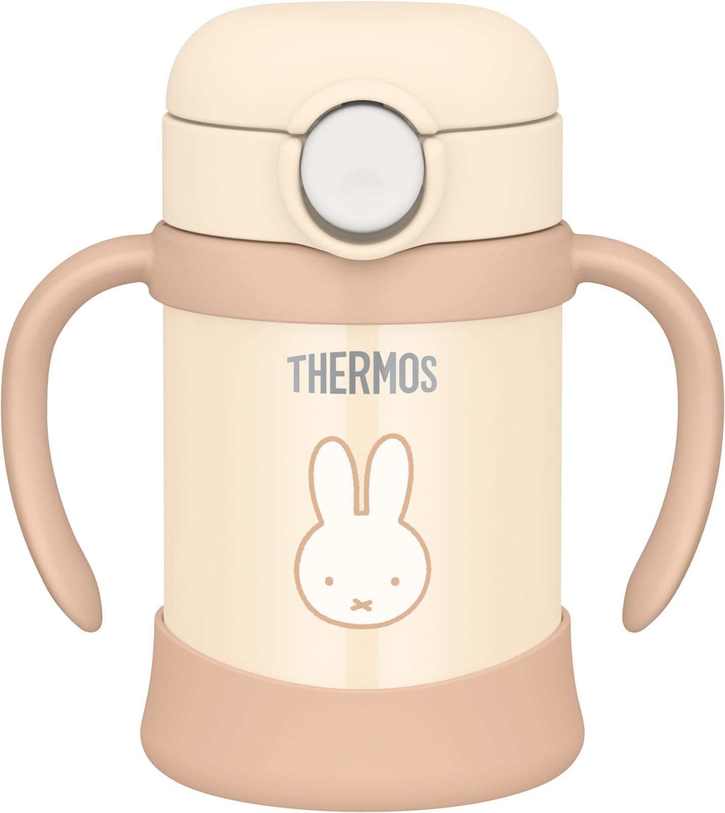 

Thermos Vacuum Baby Straw Mug, 250ml, with integrated spout and gasket, Cream, Miffy, for cold storage only, FJT-250B CRM