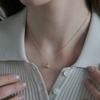modernlike 14k gold-filled silver melt necklace
