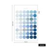 1 Sheets Retro Diary Decoration Sticker Stationery Morandi Postmark Dot Sticker Diy Journal Planner