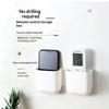 Self-Adhesive Plastic Wall Storage Rack No Drill Organizer for Mobile Phone Remote Controls Workplace Office Use