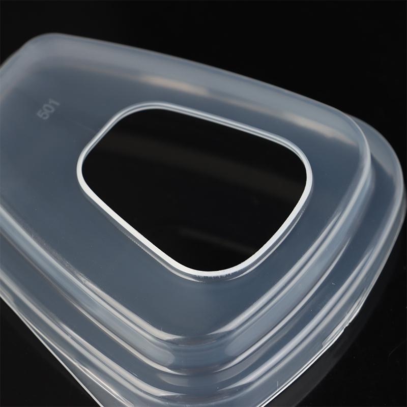 Filter Cotton Cover Filter Cotton Accessories Gas Mask Filter Box Transparent Cover Filter Cotton Buckle Shell