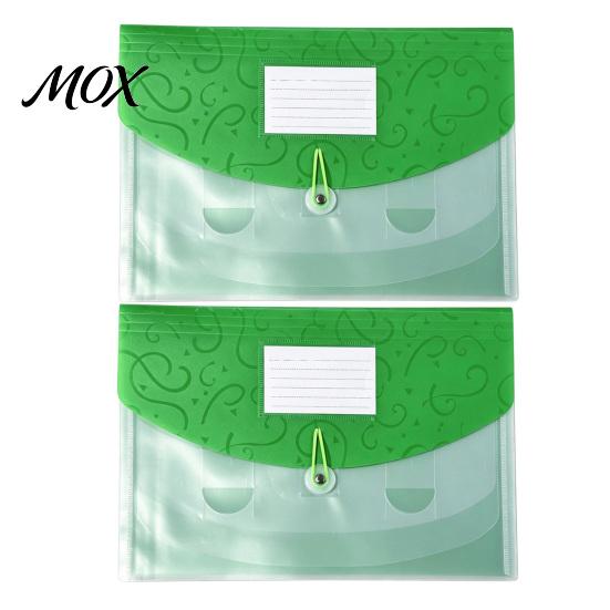 Durable PP File Bag Expandable Document Folder with Label Slot, Layered Design Waterproof Business Pouch Envelope, Secure Rope Closure Organizer