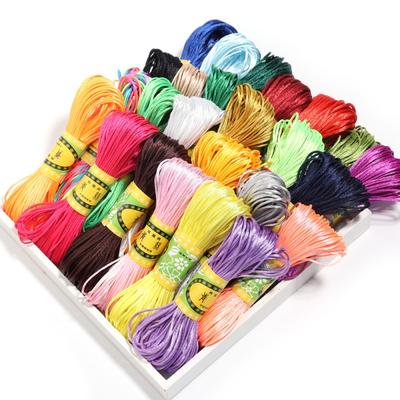 20m Nylon Cords Chinese Knot Woven Colorful Rope String Beads Thread For DIY Handmade Bracelet Jewelry Supplies Accessories