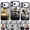 Sport Mountain Bike Cycling Art Phone Case for iPhone 17 Air 16e 15 14 13 Pro Max Back Cover for 12 11 Pro Coque