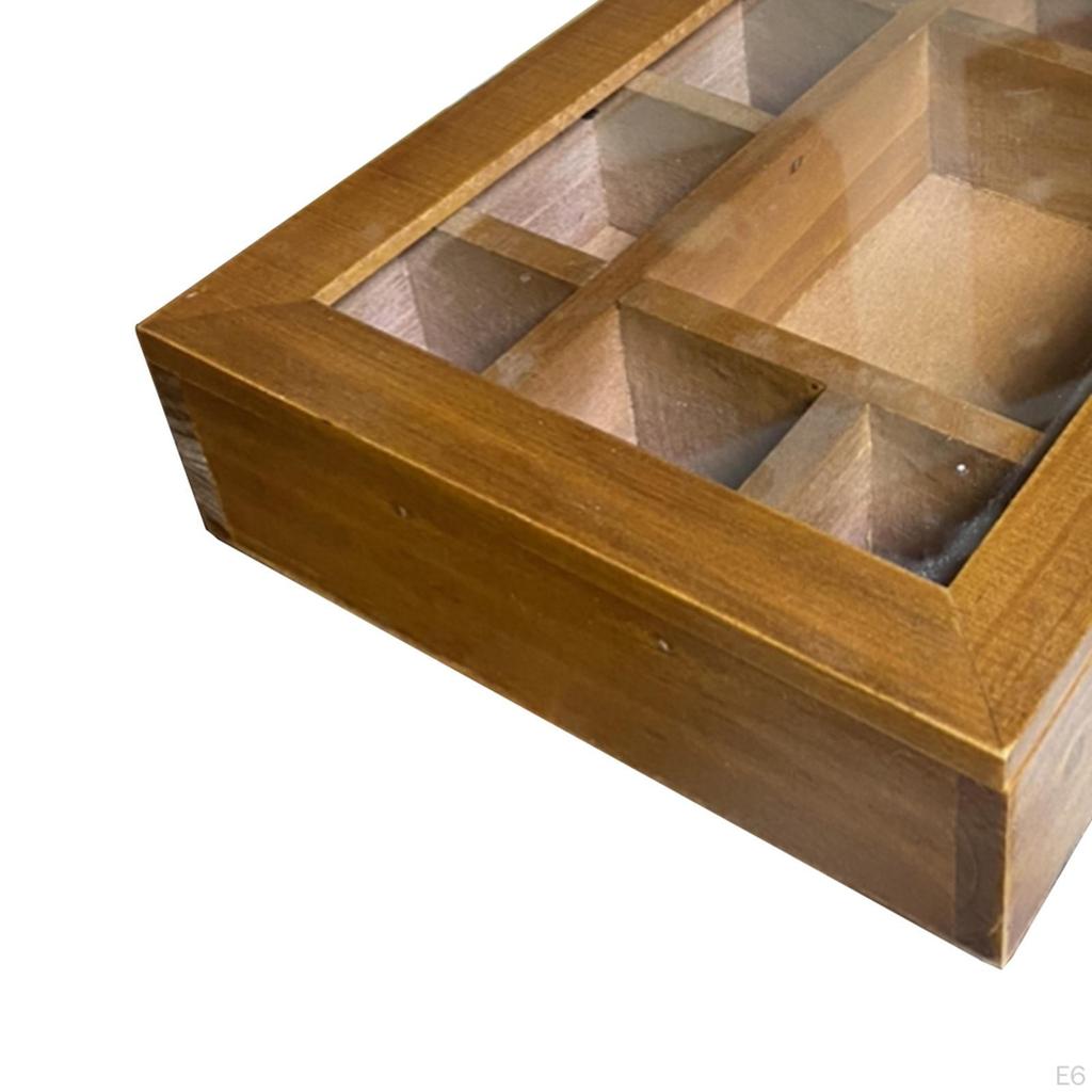 Holz-Aufbewahrungsschrank, Action-Figuren, Ausstellungsregal, Zuhause, Geschäft, Verwendung von Teebox-Behältern für die Küche