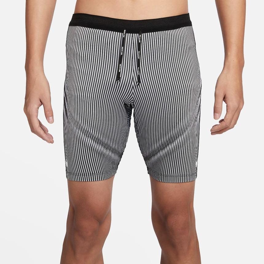 Nike Dri-FIT ADV All-Over Print Mid-Rise Straight Leg Compression Sports Shorts Men Shorts Black FN3370-013