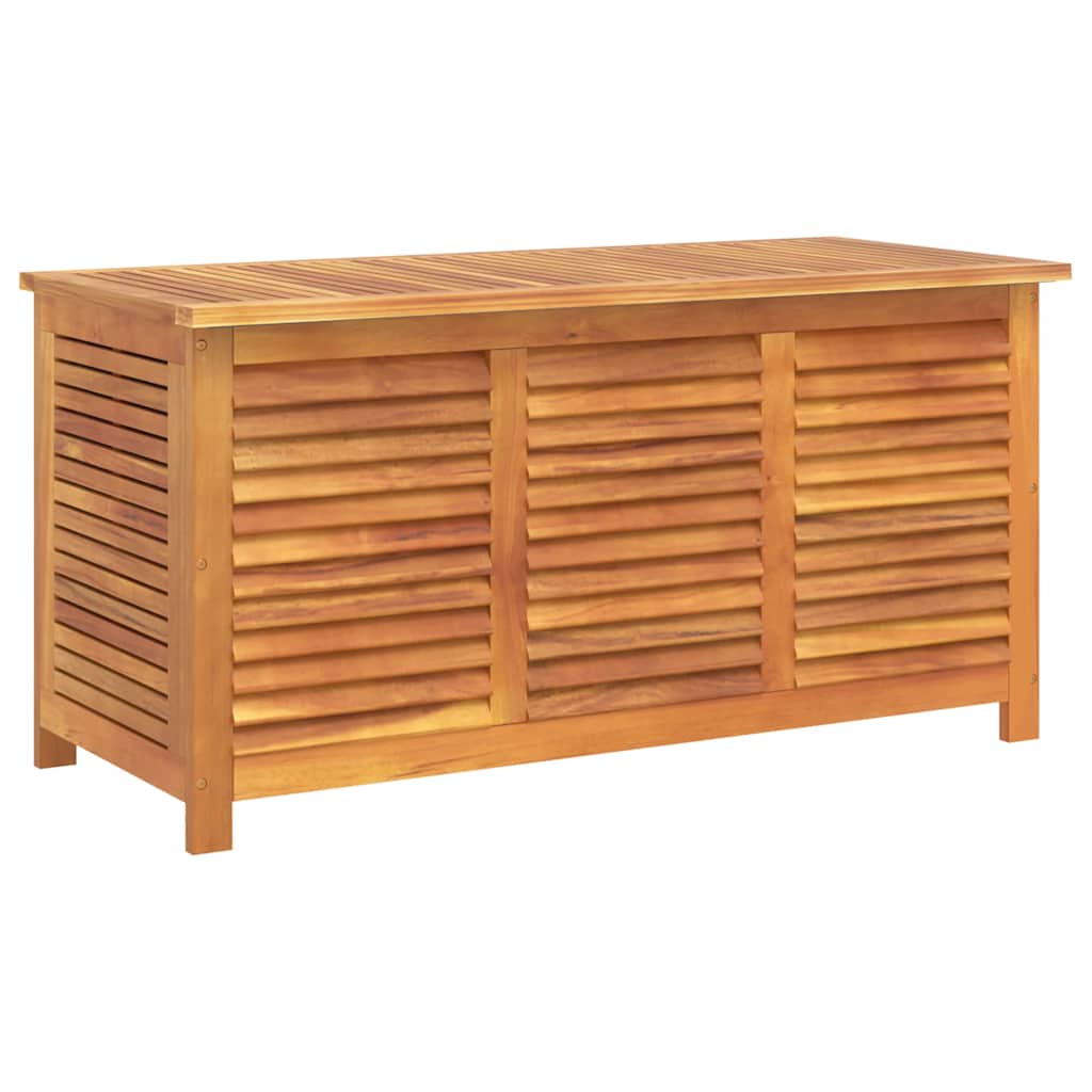 Garden Storage Box with Ventilation Slits 113 X 50 X 56 Cm Solid Acacia Wood