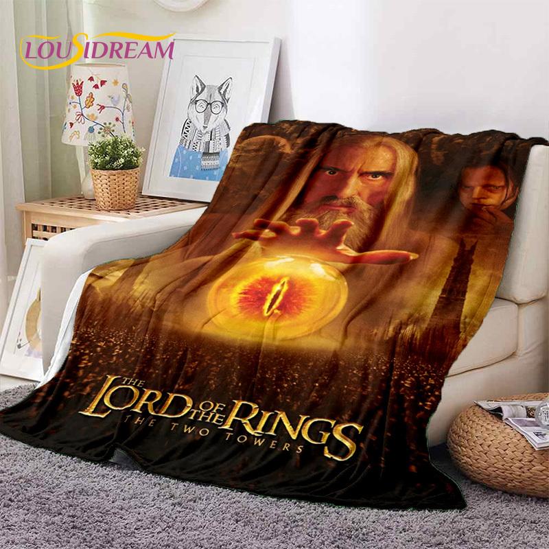 L-Lord of The Rings H-Hobbit Movie Soft Blankets,Keep Warm Throw Blanket Comfortable Blanket for Picnic Beds Sofa Home Bedroom