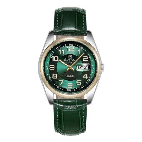 

[Valentino Rudy] Мужские кожаные наручные часы Valentino Rudy VR1127A-GRGR FREE