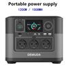 DEMUDA 1200W Φορητός Σταθμός Ενέργειας 1008Wh LiFePO4 Ηλιακός Γεννήτρια 230V 50Hz Καθαρό Ημιτονοειδές Κύμα Εφεδρική Τροφοδοσία Κάμπινγκ Campervan RV Έκτακτης Ανάγκης