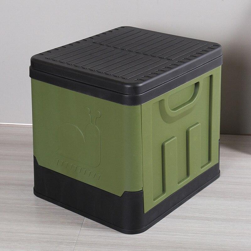 Multifunctional Outdoor Storage Box Collapsible Toilet Portable Emergency Toilet Camping Travel Car Use Folding Organizer