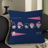 Kpop T-TOMORROW X TOGETHER TXT Cushion Cover Car Throw Pillow Case For Sofa Car Christmas Gift 40x40cm 45x45cm