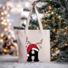 Christmas Letter Print Messenger Bag Student Casual Canvas Bag New