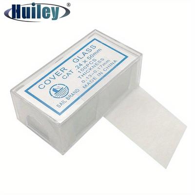 100 ADET 24x50 mm Mikroskop Cam Lameli Örtü Lameli Boş Lameller Mikroskop Aksesuarları 0,13-0,17 mm Kalınlık