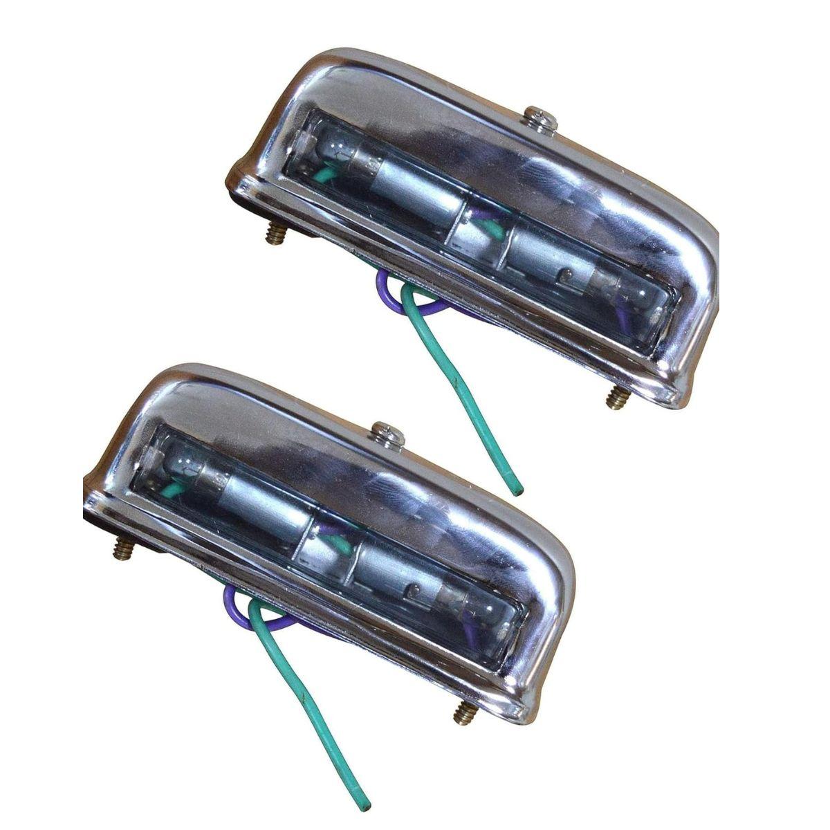 

Licence Plate Light Set with 12v Bulbs Suitable for Tractors Massey Ferguson Deutz