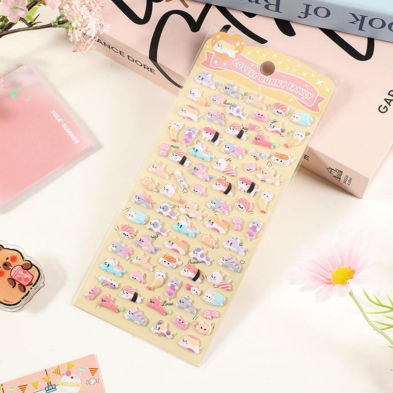 

Instagram- Bubble Cartoon Korean 3D Stickers Of , Animals, Bread, Journaling, DIY Diaries, Children s CCD Stickers One Size