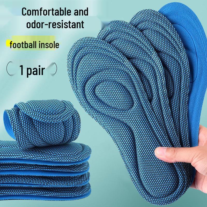 Men s Soft Elastic Sweat-Absorbing Anti-Odor Insoles for Military Training and Summer Sports 45-46 (Trimmable)