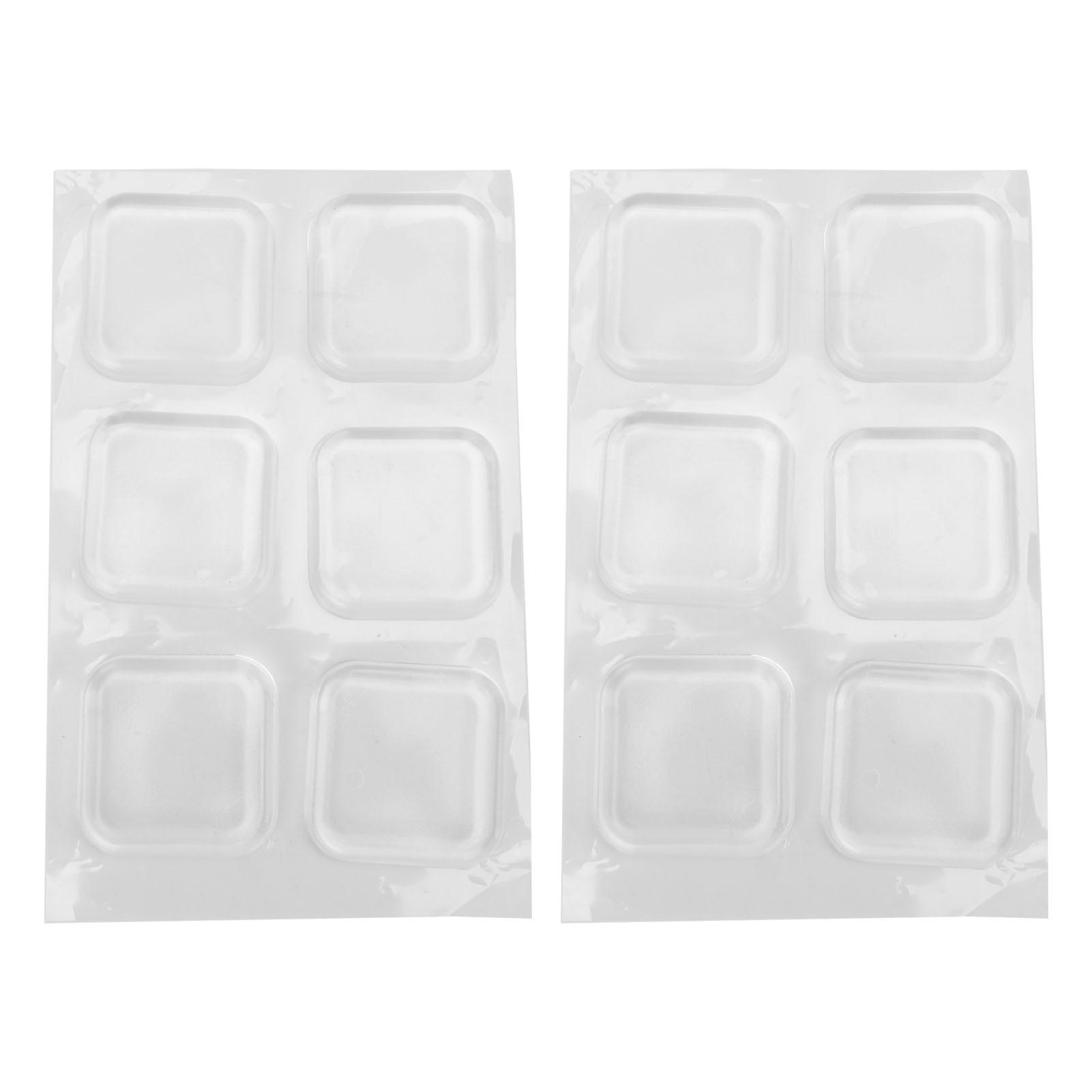 

12 шт. Стопор для двери Прозрачная резина Прозрачный Самоклеящийся Стопор для дверной ручки Кнопочный Стопор Бампер-защита для