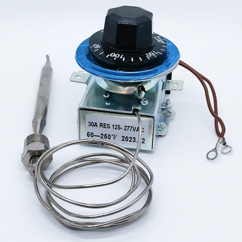 Multifunctional Aluminum Gas Heater Thermostat Supporting 125-277VAC Voltage Suitable for Precisions Temperature Control