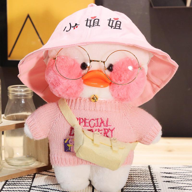 30cm Cartoon Lalafanfan Duck Plush Doll Lovely Lalafanfan Duck Plush Toy Soft Stuffed Animal Doll Room Decor Kids Birthday Gifts