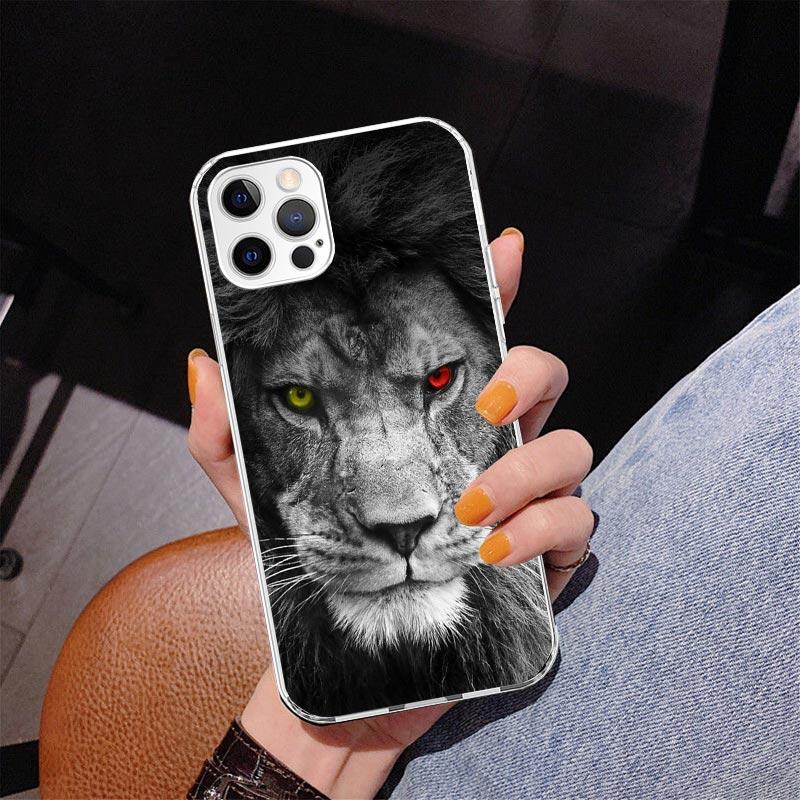 Lion Alpha Male Cub King Phone Case For iPhone 17 Air 16 Pro Max 16E 15 + 14 Plus 11 12 13 Mini 7 8 SE Gift Print Cover Fundas 1