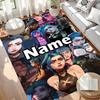 Custom Name Personalized Jinx Print Carpet, Versatile Home Decor Rug, for Playroom, Apartment, Balcony, Entryway, Hallway Gift