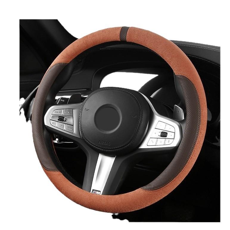 Universal Breathable Non-Slip Steering Wheel Cover: Minimalist, Sweat-Absorbing, Year-Round Comfort