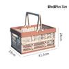 Collapsible Multi-use Basket for Groceries, Picnics, Fruits, Vegetables, and Storage