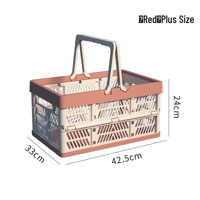 Collapsible Multi-use Basket for Groceries, Picnics, Fruits, Vegetables, and Storage