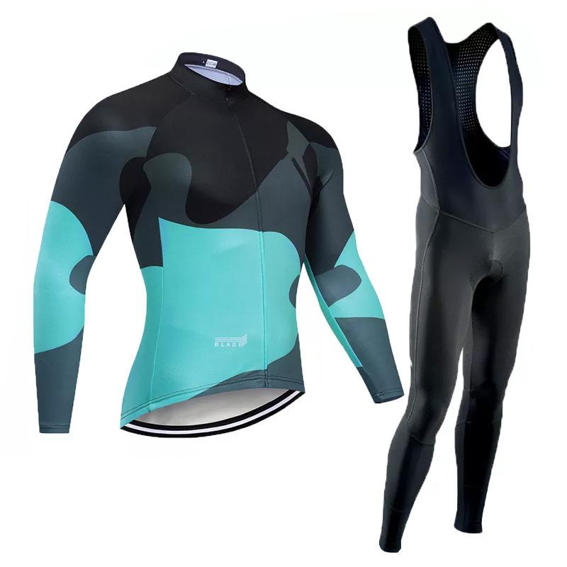 Sweat-wicking and Breathable Tour De France Cycling Suit, Cycling Suit, Fleece Tour De France 2026 Long-sleeved, Autumn Breathable Cycling Suit Set. XS