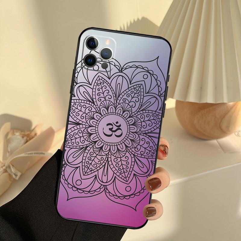 Aum Om Symbol Phone Case For iPhone 13 16 15 11 12 14 17 Pro Max 12 Mini 15 16 Plus 16e 17 Air Cover Funda